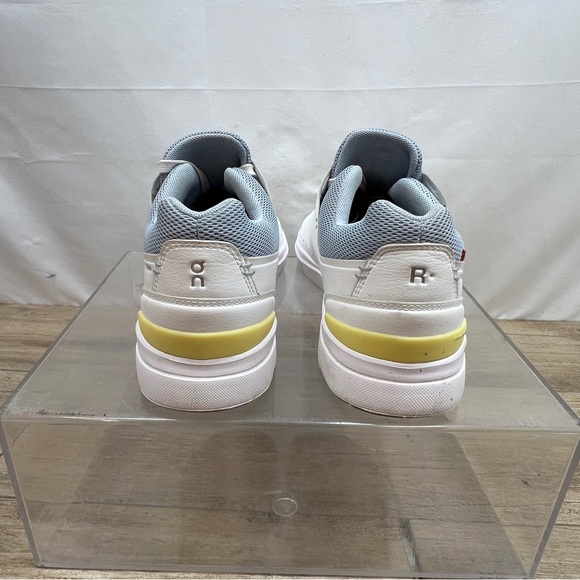 On Cloud THE ROGER Advantage White, Gray, Yellow Womens Size 8.5 - Picture 6 of 8